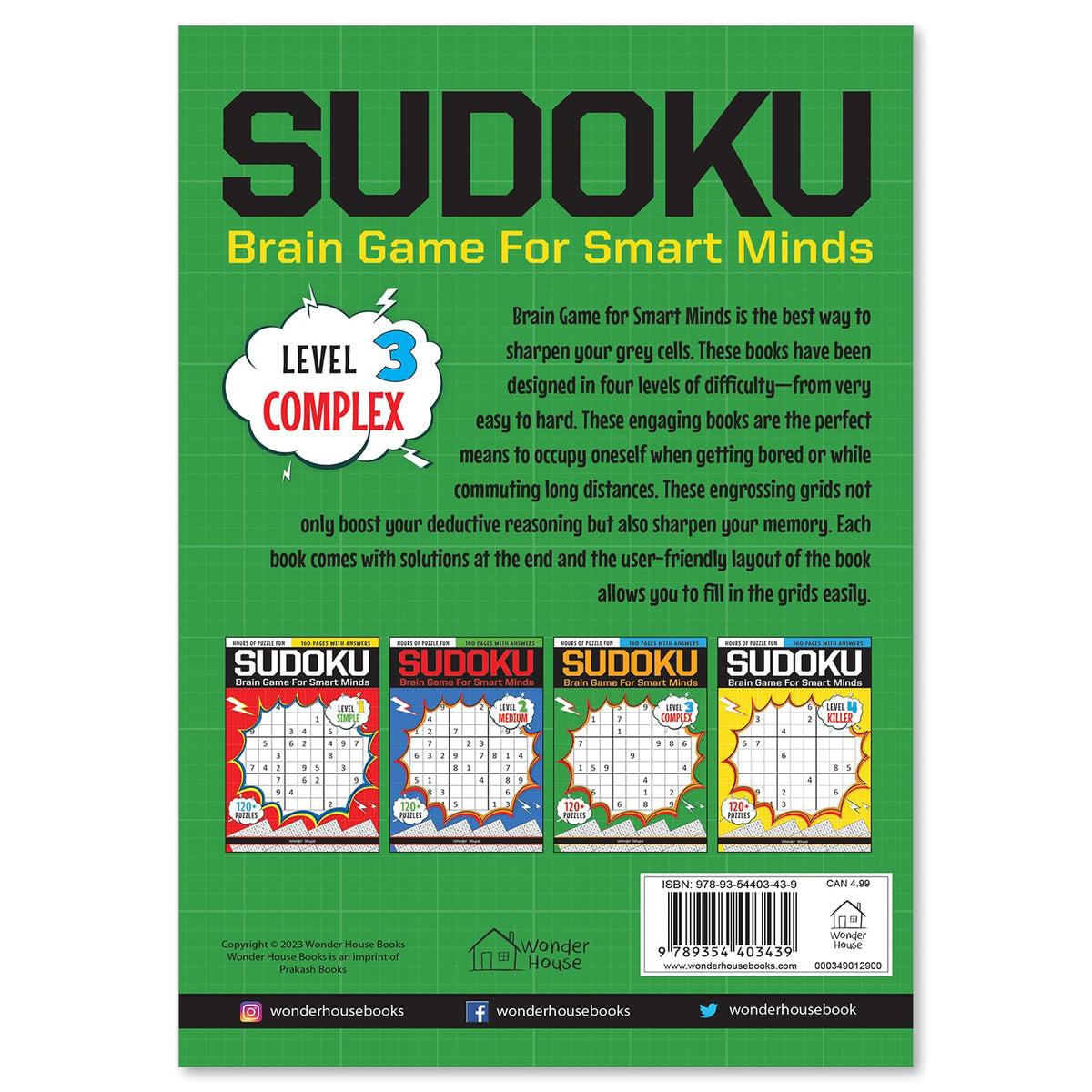 Sudoku - Brain Games for Smart Minds: Logic Building & Critical Thinking for Kids | Ages 6–10 | 6 Hours of Fun | Level 3
