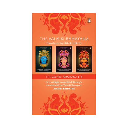 The Valmiki Ramayana (Box Set of 3): Bibek Debroy Translation of India's Timeless Mythology | The Epic of Lord Rama, Sita, Hanuman and the Battle Against Ravana