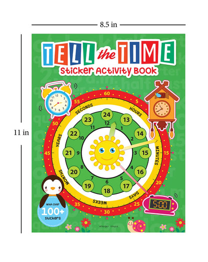 Tell the Time: Sticker Activity Book for Children | Learn to Read the Clock with 100+ Stickers | Ages 4–7 | Fun Way to Master Time Concepts