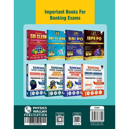 PW All in One IBPS Clerk 2026 Book Prelims & Mains Exams | Chapterwise Theory and Exercises | 12 Previous Year Solved Papers PYQ Till Oct 2025 and 15 Online CBT Tests English Edition