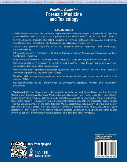 Practical Guide for Forensic Medicine and Toxicology, 3/E for MBBS Students | CBME-aligned NMC Practical Manual with Clinical Case Scenarios, Autopsy ... and New Criminal Laws (BNS, BNSS, BSA): 1