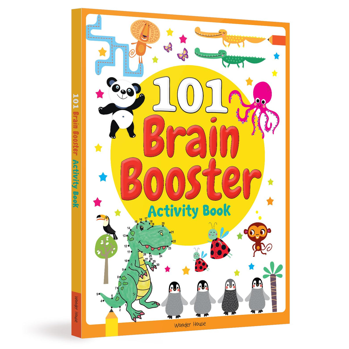 101 Brain Booster Activity Book | Fun Activity Book For Children | Puzzles, Games, Educational Activities | Ages 5 And Up