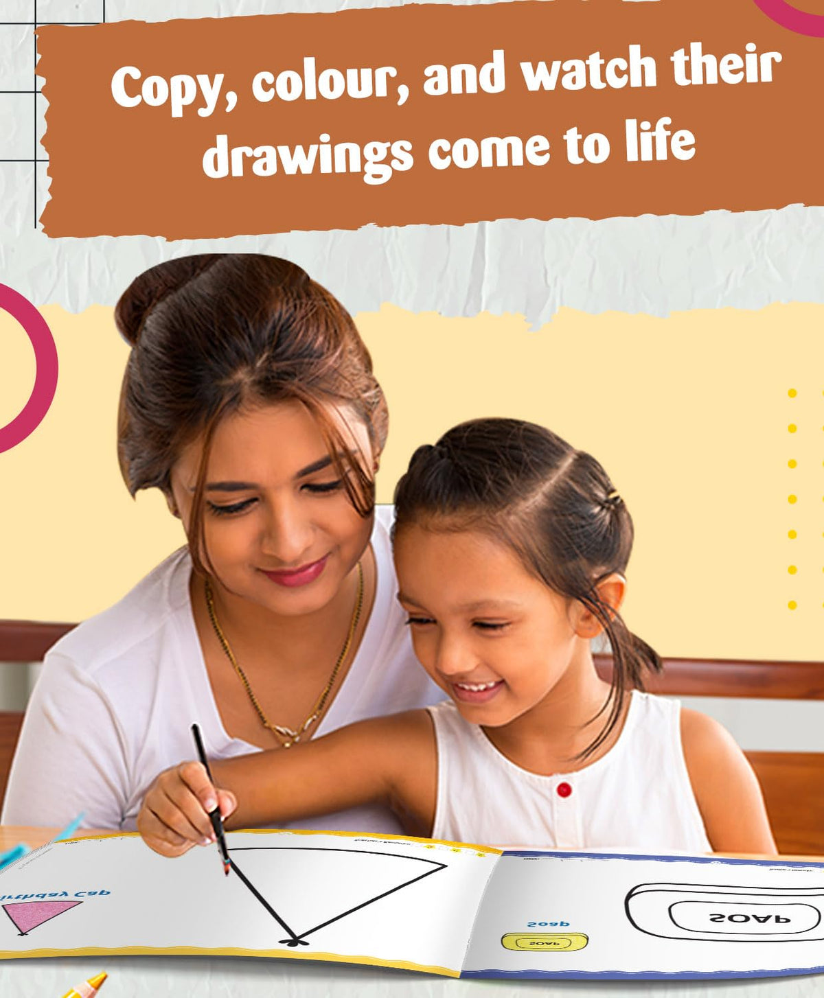Colouring and Drawing Books for Kids | Practice Copy Color Books | For Preschool, Nursery, Early Learners and Kindergarten Children | 2 to 5 Year Old | Pack of 2