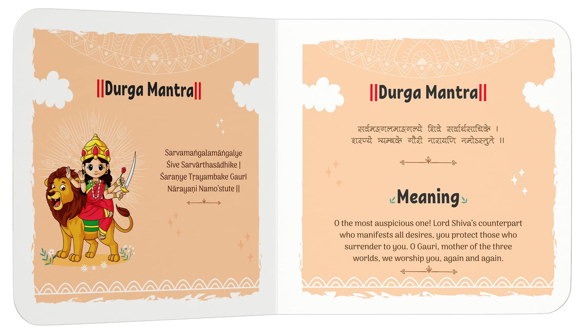 Shlokas And Mantras For Kids | Age 2–6 Years | Sanskrit Shloka - Bilingual (English & Hindi) | Devotional & Spiritual | Illustrated Board Book | Indian Culture | Children Moral Values | Latest Edition