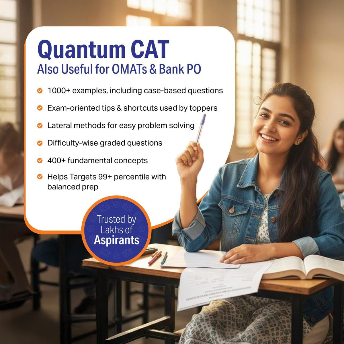 Arihant Quantum CAT Quantitative Aptitude Book | MBA Entrance Exam Preparation Guide | QA Concepts, Practice Questions & Shortcuts | Useful for CAT, ... CSAT, SSC & Bank PO | by Sarvesh K Verma