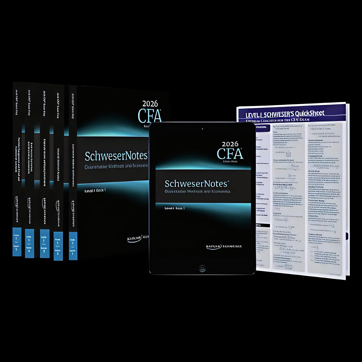 2026 CFA Level 1 KPLN SCHW Study Notes with 4 Syllabus Guides, 2 Question Banks, Exam Preparation Material - KPLN SCHW