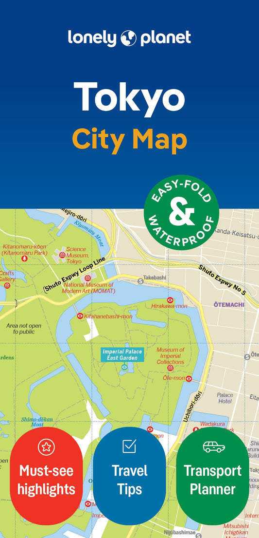 Lonely Planet Tokyo City Map: Durable, Waterproof, Easy-Fold Planning Map with Attractions & Walking Tours (Compact City Planning Maps)