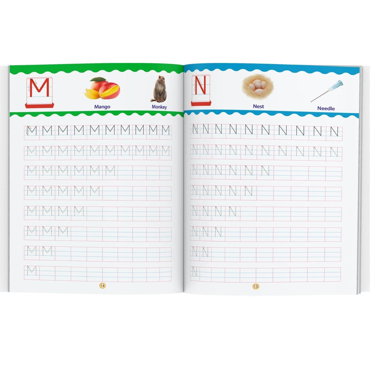 Alphabets Writing Book - Capital Letters (Practice) - Pattern Tracing - Alphabet - Early Learning - Capital Letters for Kids - Activity Book for Toddlers, Nursery, Pre School Children