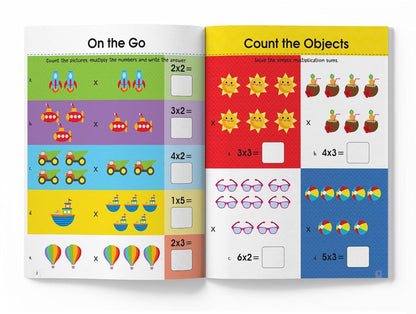 Math Activity Books Bundle 2 – Multiply / Fraction / Addition (Pack of 3 Books)