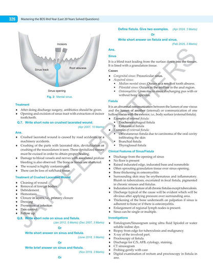 Mastering the BDS IIIrd Year, 11/E (Last 20 Years Solved Questions) for BDS 3rd Year Students and NEET-MDS Aspirants | General Medicine, Surgery and Oral Pathology with MCQs and Viva-Voce: 1