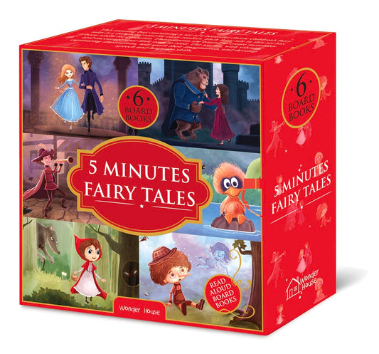 5 Minutes Fairy Tales Bookset: Giftset of 6 Board Books for Children (Abridged and Retold) book cover