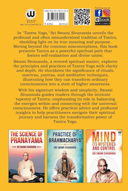 Kundalini Tantra Yoga Book in English | Tantra Yoga Nada Yoga And Kriya Yoga Combo Set Om Sri Swami Sivananda Books The Serpent Power On Chakra Healing Asana Pranayama Mudra Bandha By Spiritual Hatha