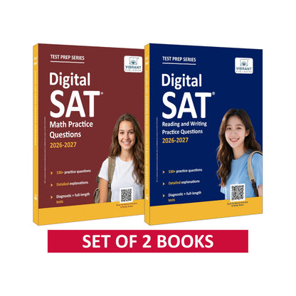Digital SAT Complete Prep: Reading & Writing + Math with 1000+ Practice Questions, Full-Length Tests, and Detailed Explanations (Set of 2 books)