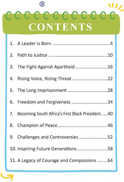 Nelson Mandela Biography for Kids Age 6–12 Years – Inspiring Illustrated Biography Book from Icons of Inspiration Series | Learn About Justice, Peace & Leadership