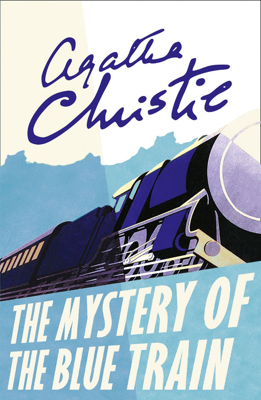 The Mystery of the Blue Train (Poirot) by Agatha Christie book cover