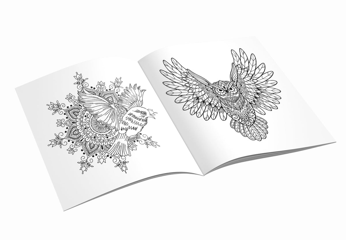 Mandala Birds Coloring Book for Kids | 30 Creative Bird Mandala Designs to Enhance Art Coloring, Drawing & Develop Art Skills | High Quality Premium Paper | Perfect Gift for Children & Teens