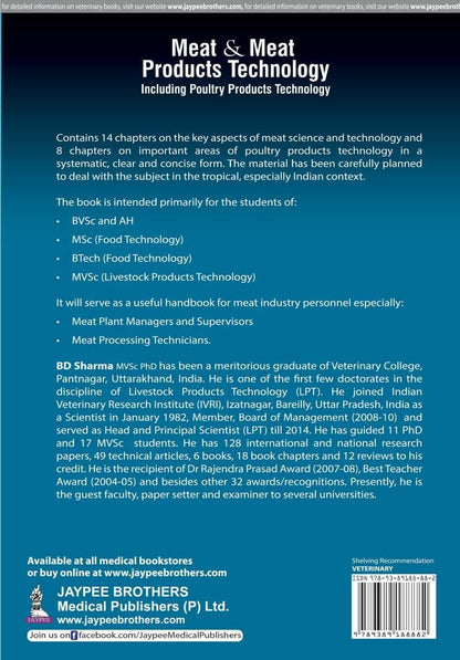 MEAT & MEAT PRODUCTS TECHNOLOGY INCLUDING POULTRY PRODUCTS TECHNOLOGY