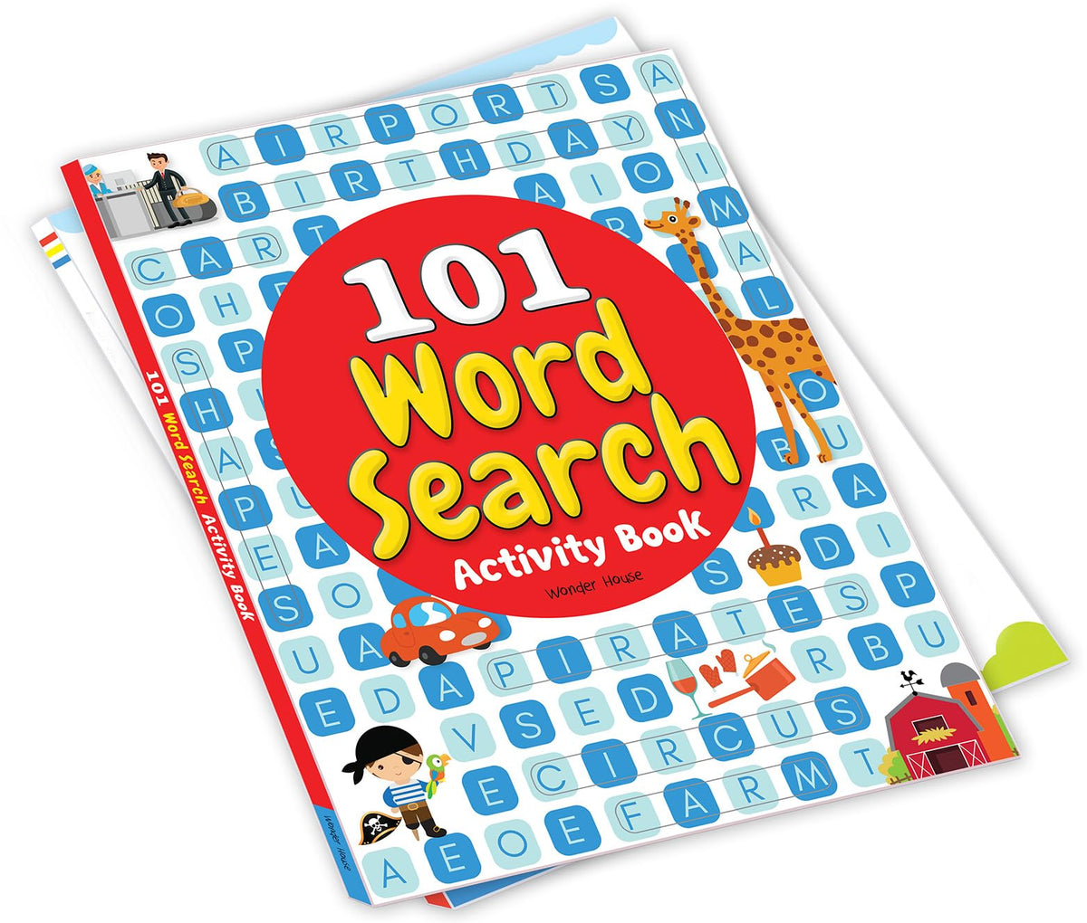 101 Word Search Activity Book - Large Grid Word Search Puzzles For Kids With Attractive Illustrations I Ages 3-6 I Vocabulary Building I Learn New Words I Motor Skills Improvement