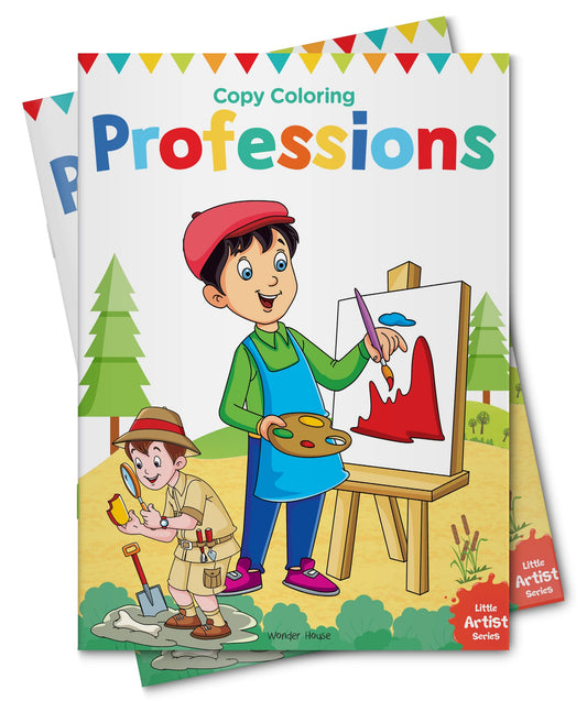 Little Artist Series Professions: Copy Colour Books book cover