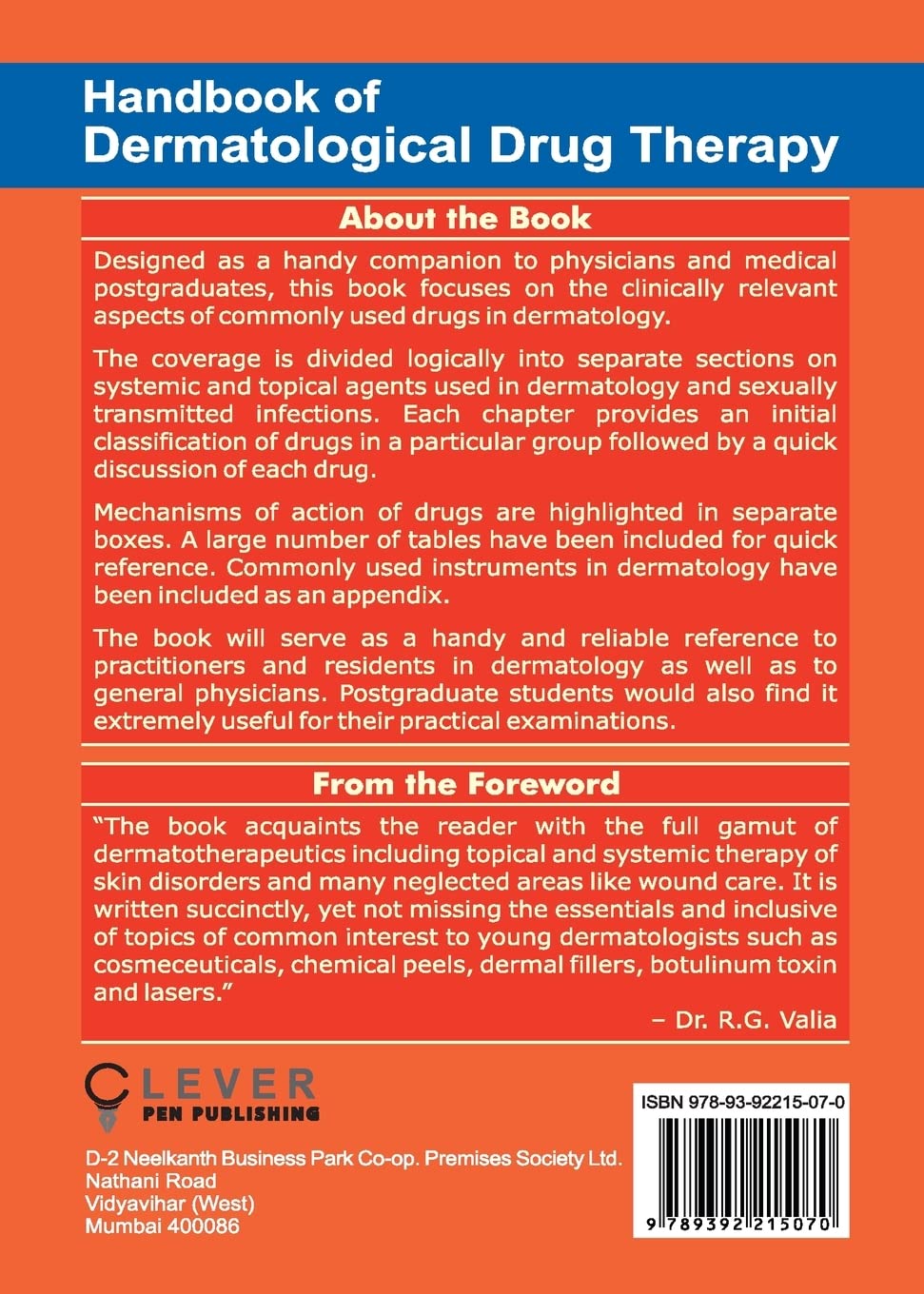 Handbook of Dermatological Drug Therapy