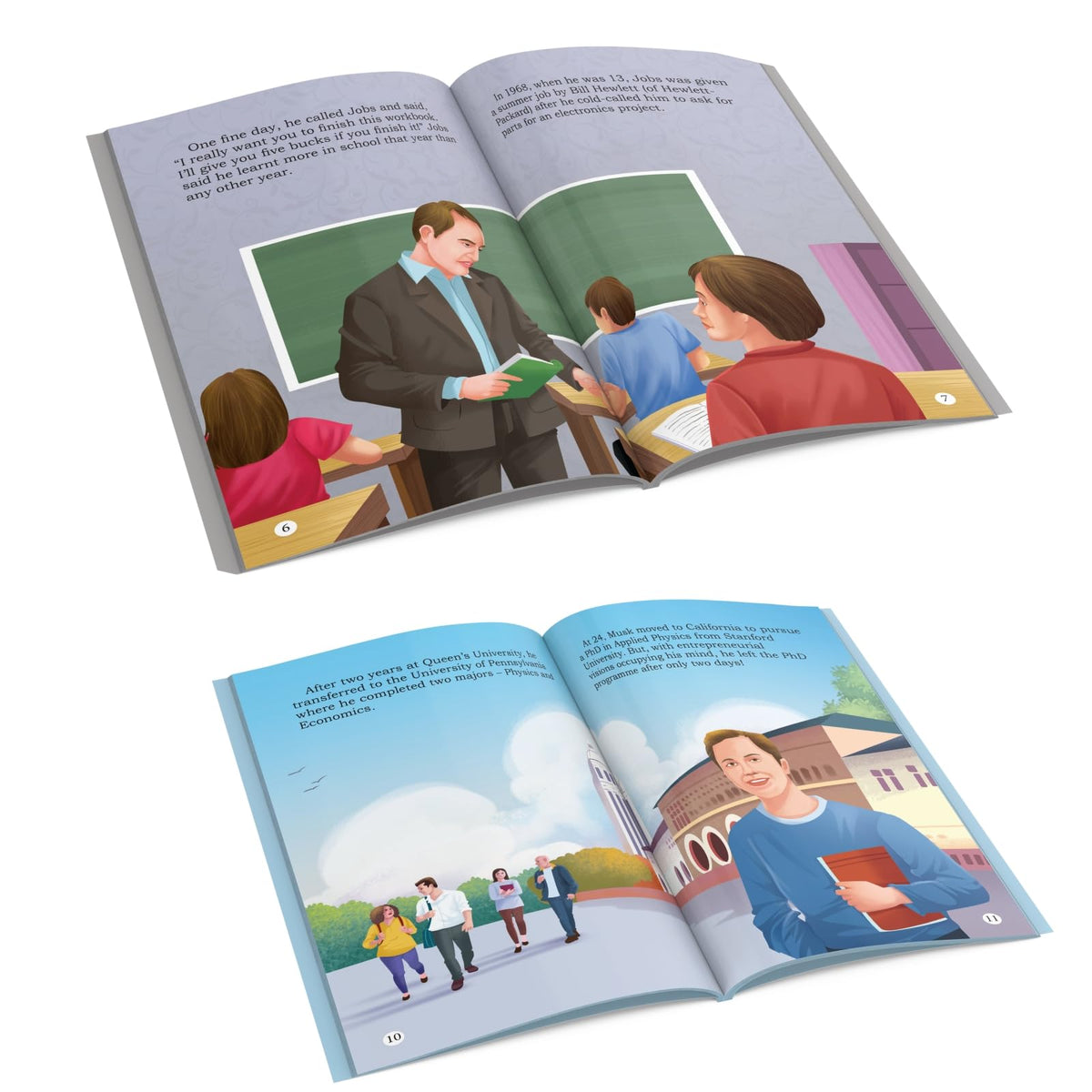 Story Books for Kids - World's Greatest Entrepreneurs (Set of 5 Books) (Illustrated) - Biographies for Kids - Elon Musk, Bill Gates, Jeff Bezos, Steve Jobs, Henry Ford - Age 6+