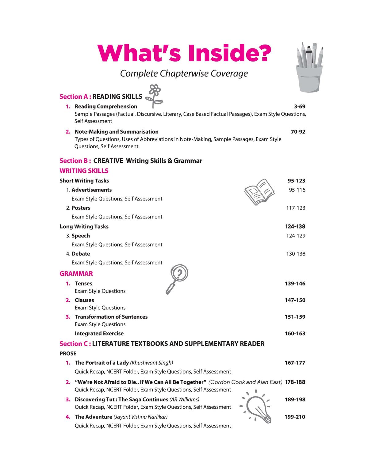 Arihant All in One English Core Class 11 for CBSE Exam 2026-27 | NCERT Based Complete Theory, Practice Exercises, CBQs, A-R, Sample Papers & Mind Maps | Revised Edition as per Latest Syllabus