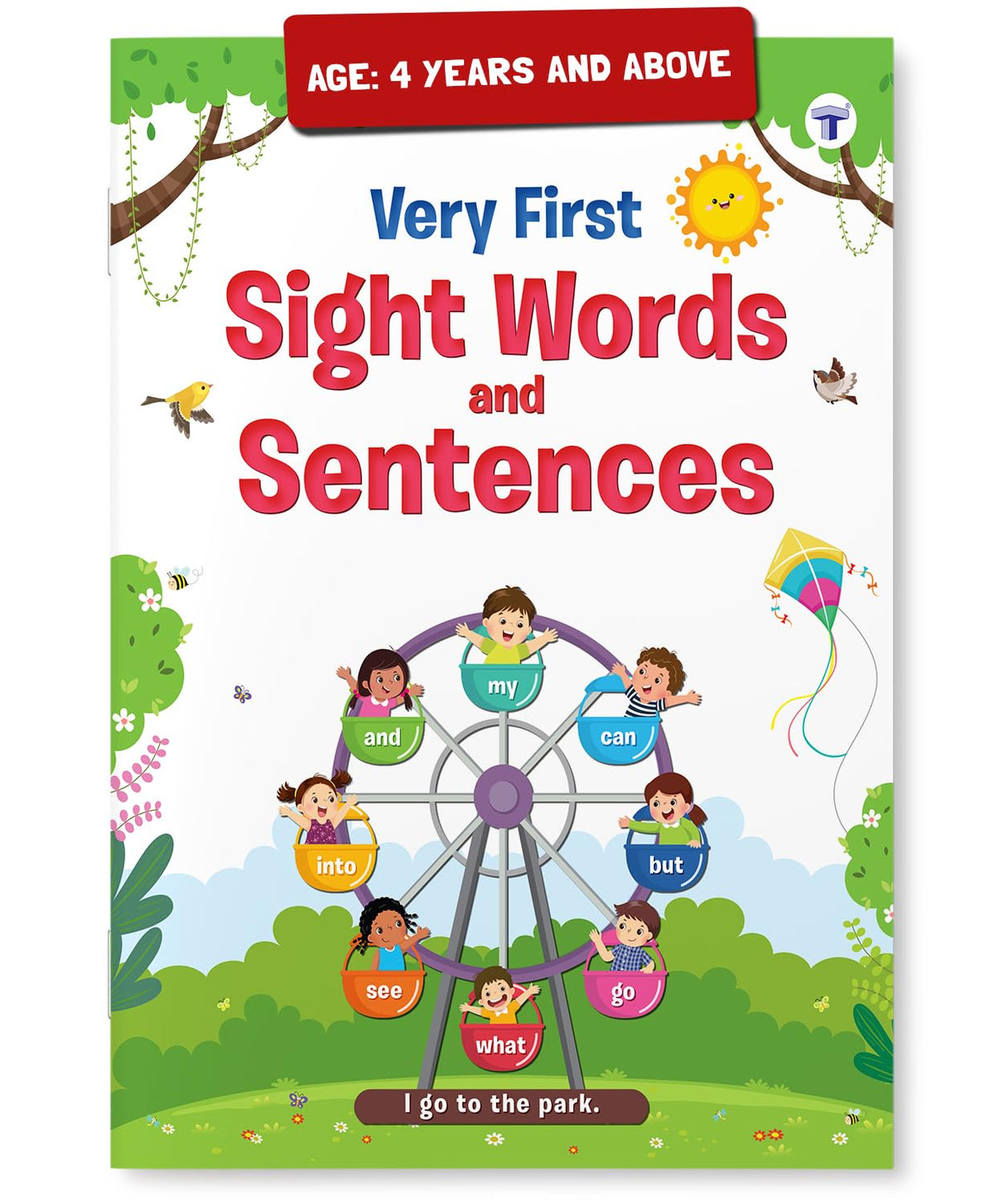 Sight Words & Sentences Book for Kids 4+ Years | 55 Essential Sight Words with Colourful Pictures | Early Learning Book for Preschool & Kindergarten