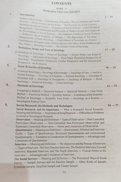 Sociology Principles Of Sociology with An Introduction To Social Thought by C.N.Shankar Rao (Second Hand & Used Book) (M)