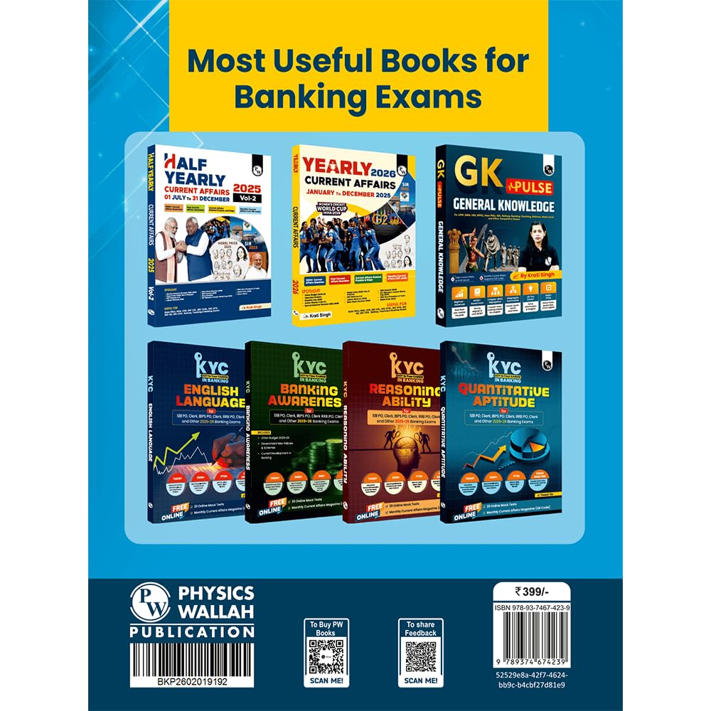 PW 24 SBI Clerk Prelims & Mains Previous Year Solved Papers (Till Nov 2025) with 15 Online CBT Tests For 2026 Exam | 3500 PYQ Questions | Fully Solved