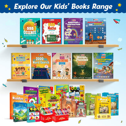 Kids' First Nursery Rhymes Padded Board Book, Colourful Illustrated Nursery Rhymes for 1-5 Years, Board Book for Toddlers