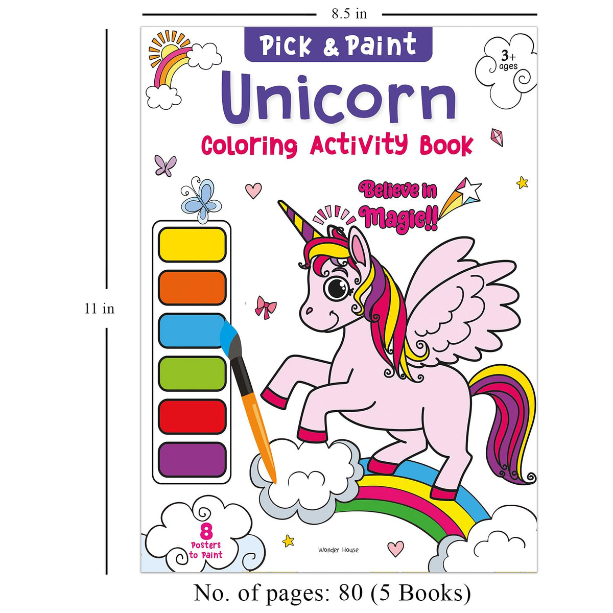 Pick & Paint - Coloring Activity Books for Girls (Pack of 5)