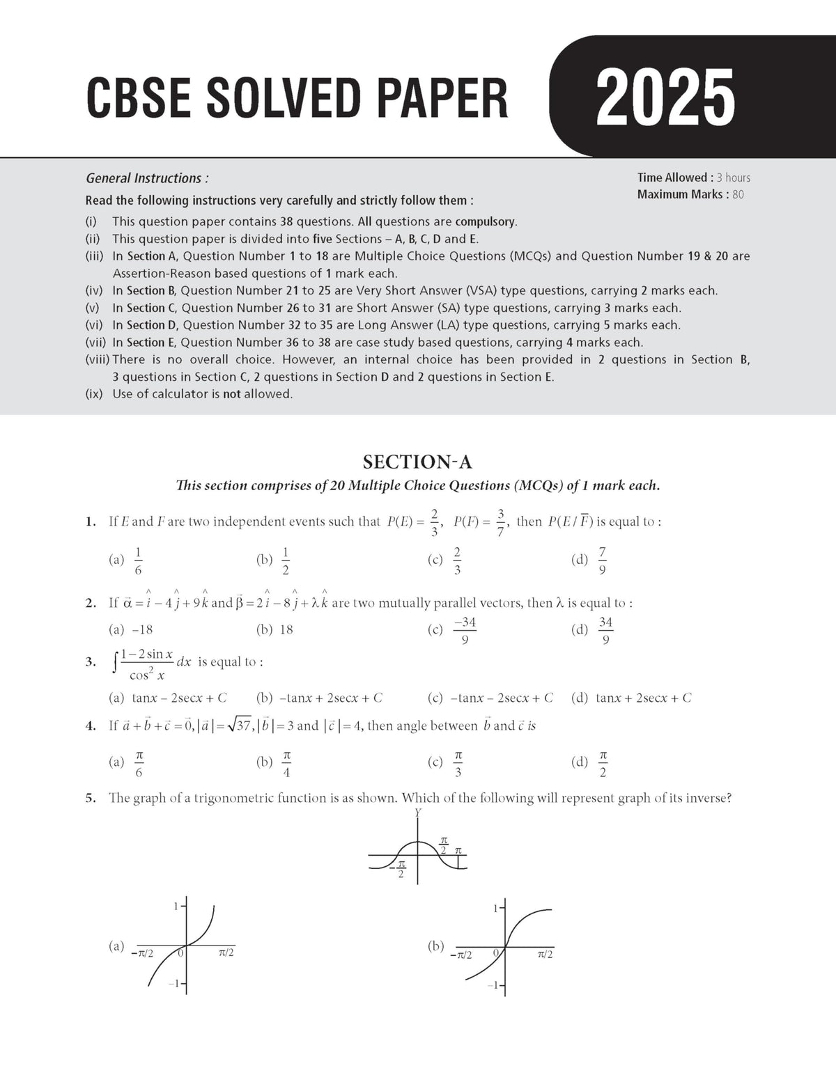 MTG CBSE Class 12 Chapterwise Question Bank Mathematics For 2027 Board Exam | Based on Latest CBSE Syllabus with 1300+ Questions