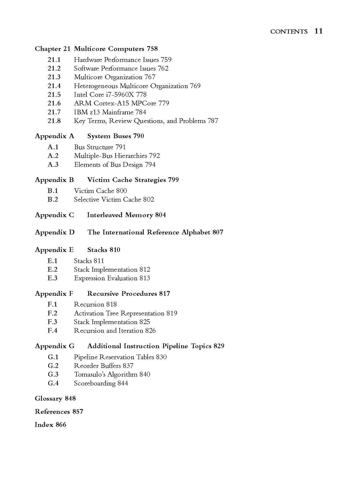 Computer Organization & Architecture, 11e