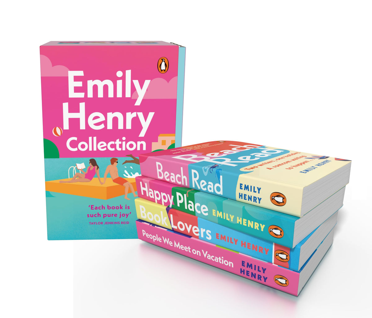 Emily Henry Book Boxset: Beach Read, People We Meet on Vacation, Book Lovers & Funny Story | Contemporary Romance, Friends to Lovers & Slow-Burn Love Stories
