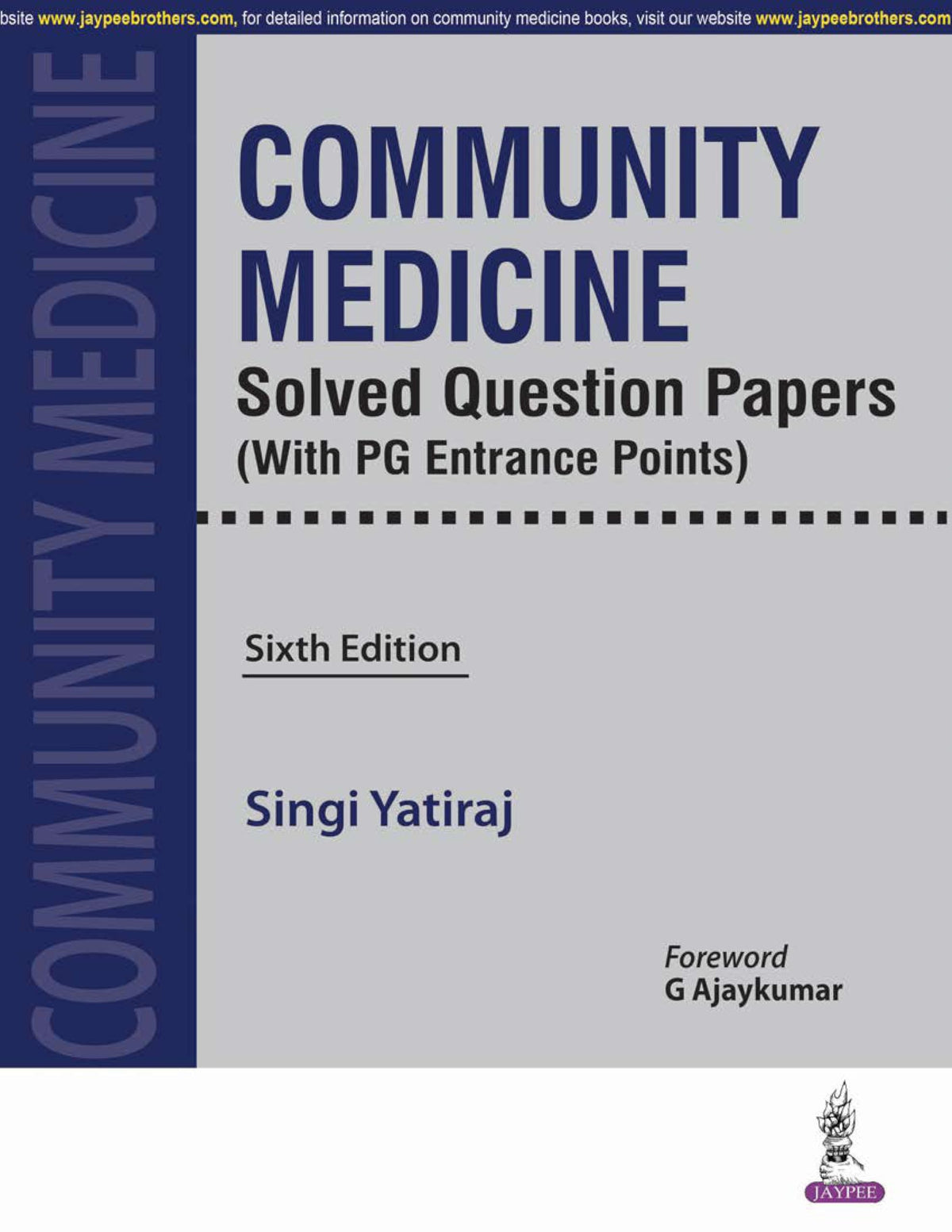 Community Medicine Solved Question Papers