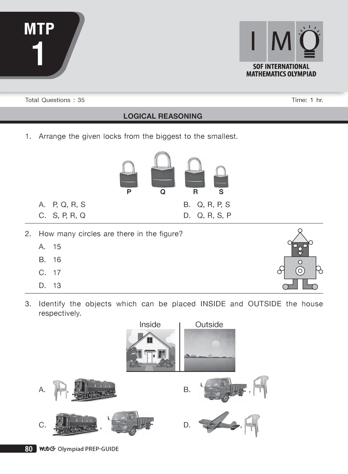 MTG Mathematics (IMO) Olympiad Prep Guide Class 1 | Detailed Theory, Exercise with Self Test For Practice | SOF Olympiad Books For Exam 2026-27 (Useful For Level-1)
