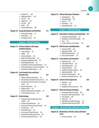 Textbook of Biochemistry for Dental Students, 5/E for BDS Students | Dental-Focused Biochemistry with 400+ Figures, 150 Tables, Oral Health Correlations and MCQ Question Bank: 1