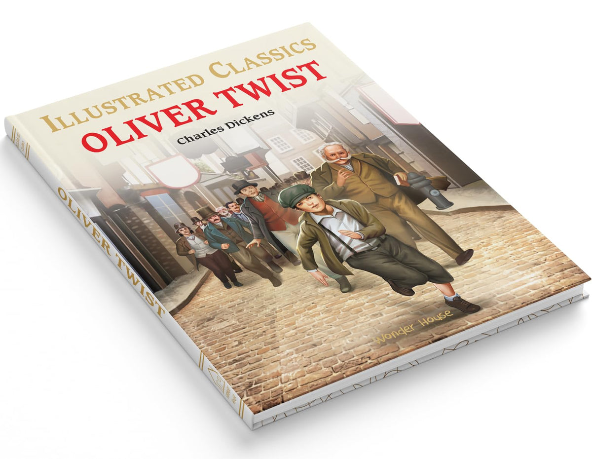 Oliver Twist : Illustrated Abridged Children Classics English Novel with Review Questions