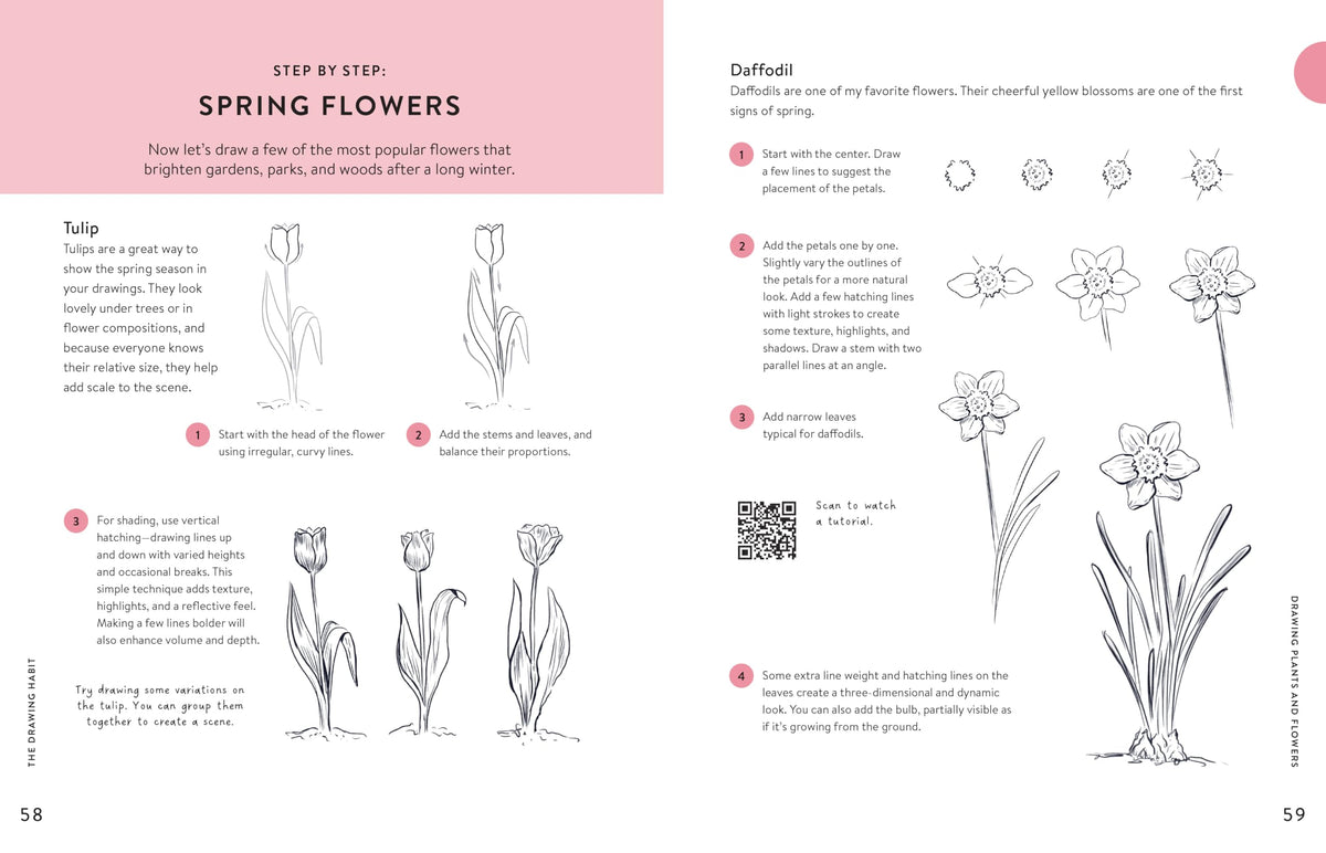 The Drawing Habit: A Step-by-Step Guide to Improving Your Drawing Skills and Cultivating a Lifelong Practice of Creativity - Includes Downloadable Practice Sheets!