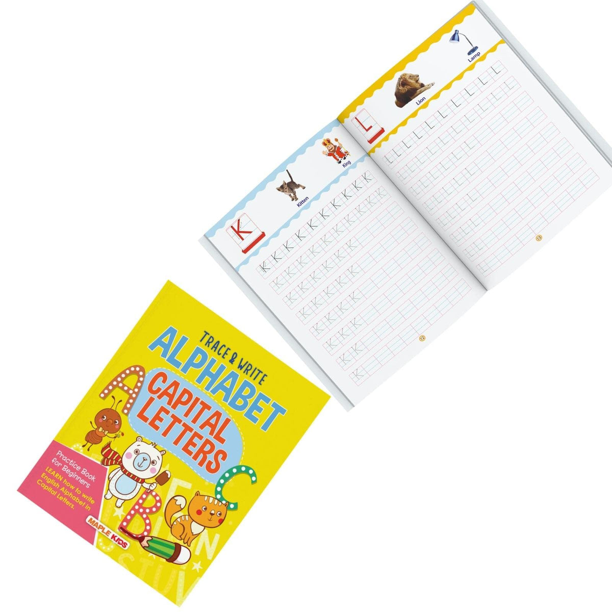 Alphabets Writing Book - Capital Letters (Practice) - Pattern Tracing - Alphabet - Early Learning - Capital Letters for Kids - Activity Book for Toddlers, Nursery, Pre School Children