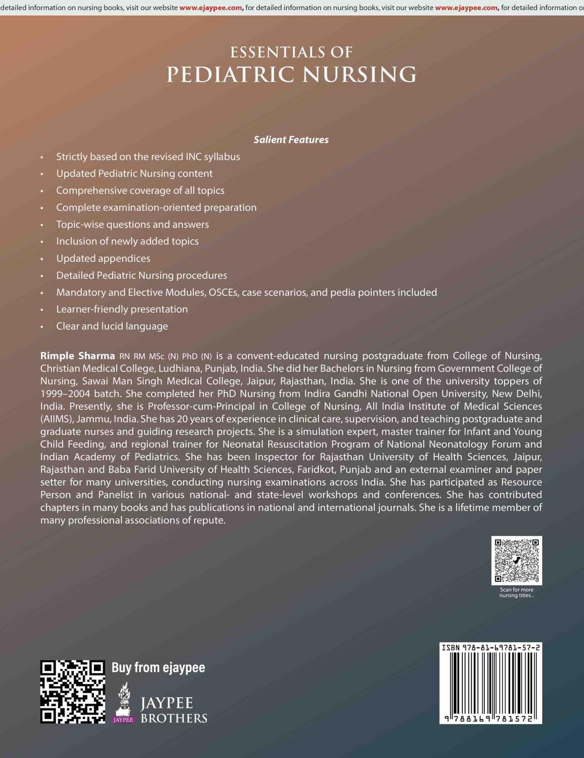 Essentials of Pediatric Nursing, 5/E for BSc Nursing 5th and 6th Semesters | Detailed Pediatric Nursing Procedures, OSCE, Case Scenarios, Pedia Pointers and Topic-Wise Exam Q&As