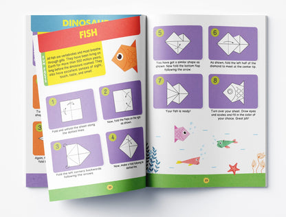 Origami | Step-By-Step Introduction To The Art Of Paper Folding Level 1 | Ages 5–9 Years | Beginners | Creativity | Kids Fine Motor Skills | Paper Folding | Premium Paperback | Latest Edition