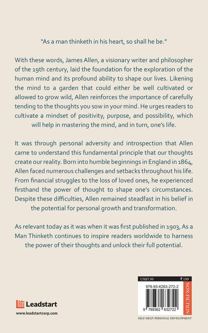 As A Man Thinketh in Modern English by James Allen [Premium Paperback] | Easy to Read Vs Original | Self Improvement Books | Human Psychology Book Under 100 Pages | Manifest and Think Better Thoughts