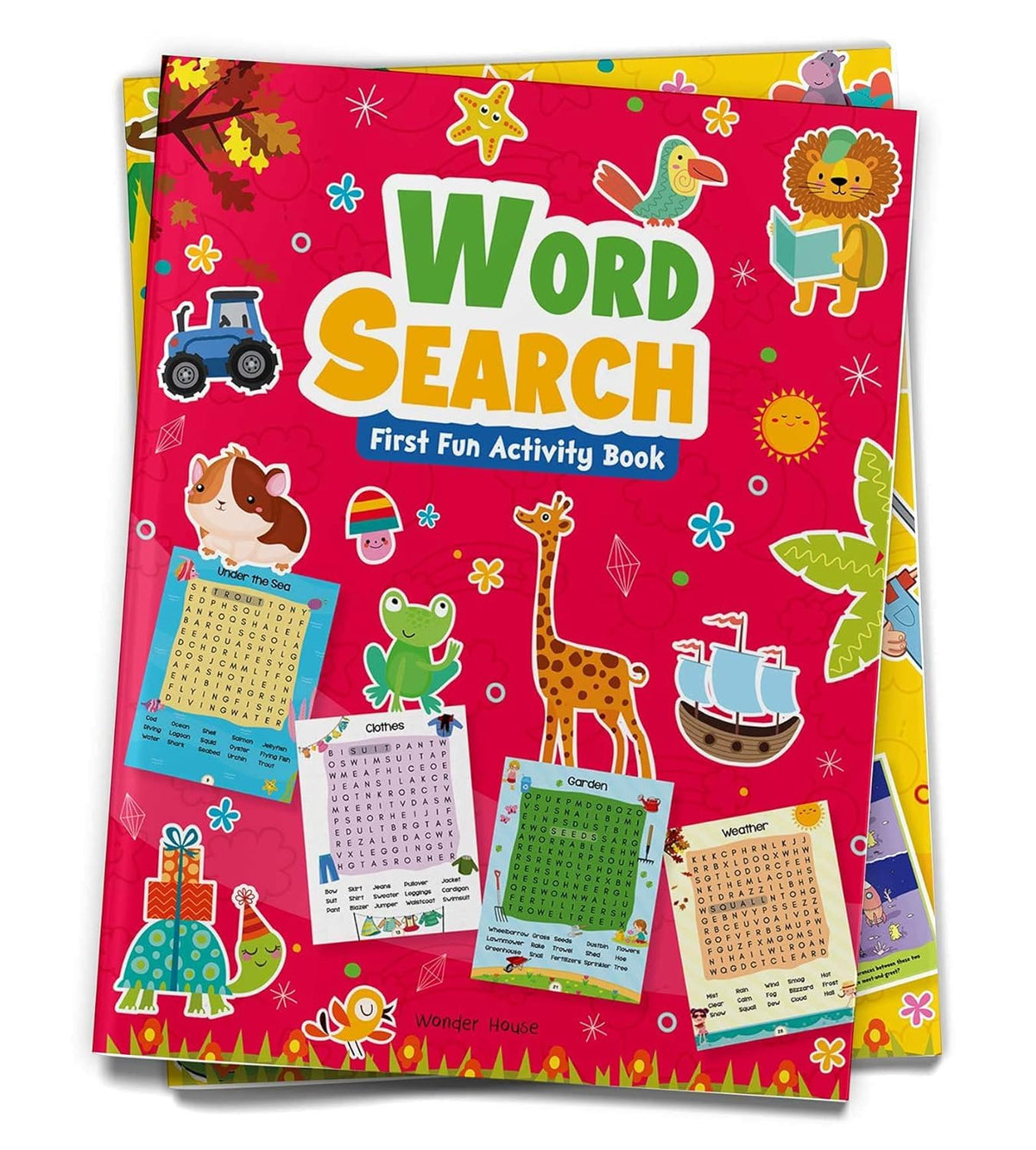 Word Search: First Fun Activity Book for Kids | Beginner Puzzles to Build Vocabulary | Ages 4–7 | 2+ Hours of Interactive Learning