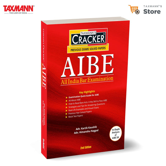 Taxmann's AIBE – All India Bar Examination | CRACKER – Covering Bare Act Navigation | Answering Strategies | Subject-wise Guides | In-Depth Analysis of AIBE-XX | 11 Years of Solved Papers | Others