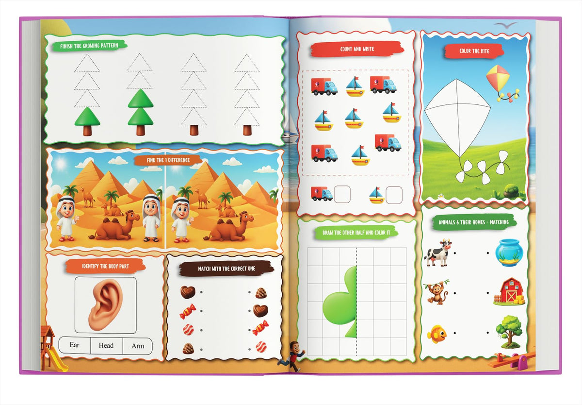 Activity Book for 3 Year Old | Best Selling 1001 Brain Booster Books for 3+ Year Old Children | Kids Activity Book - Puzzles, Mazes, Colouring, Dot-To-Dot, Matching, Seek & Find, Spot the Difference