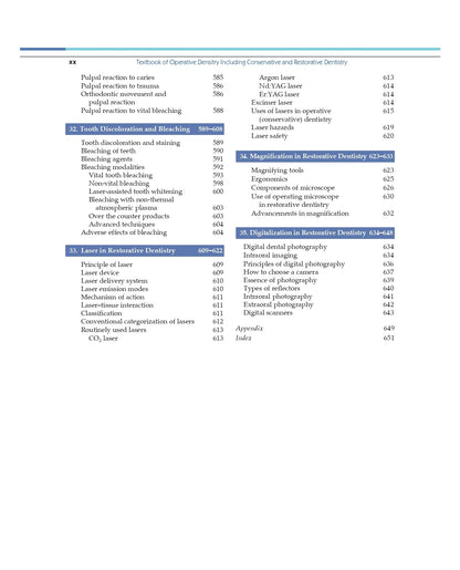 Textbook of Operative Dentistry, Including Conservative and Restorative Dentistry 6/e | (PB - 2026)
