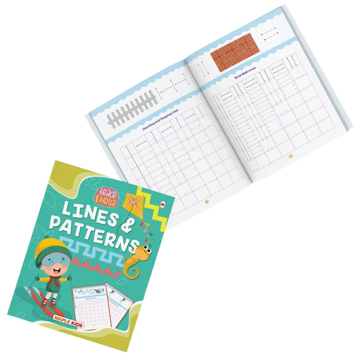 Lines and Curves - Pattern Writing - Writing Practice Book for Kids - 2 to 5 Years Old Kids - Learn and Practice - Tracing Book for Toddlers, Nursery, Pre School Children