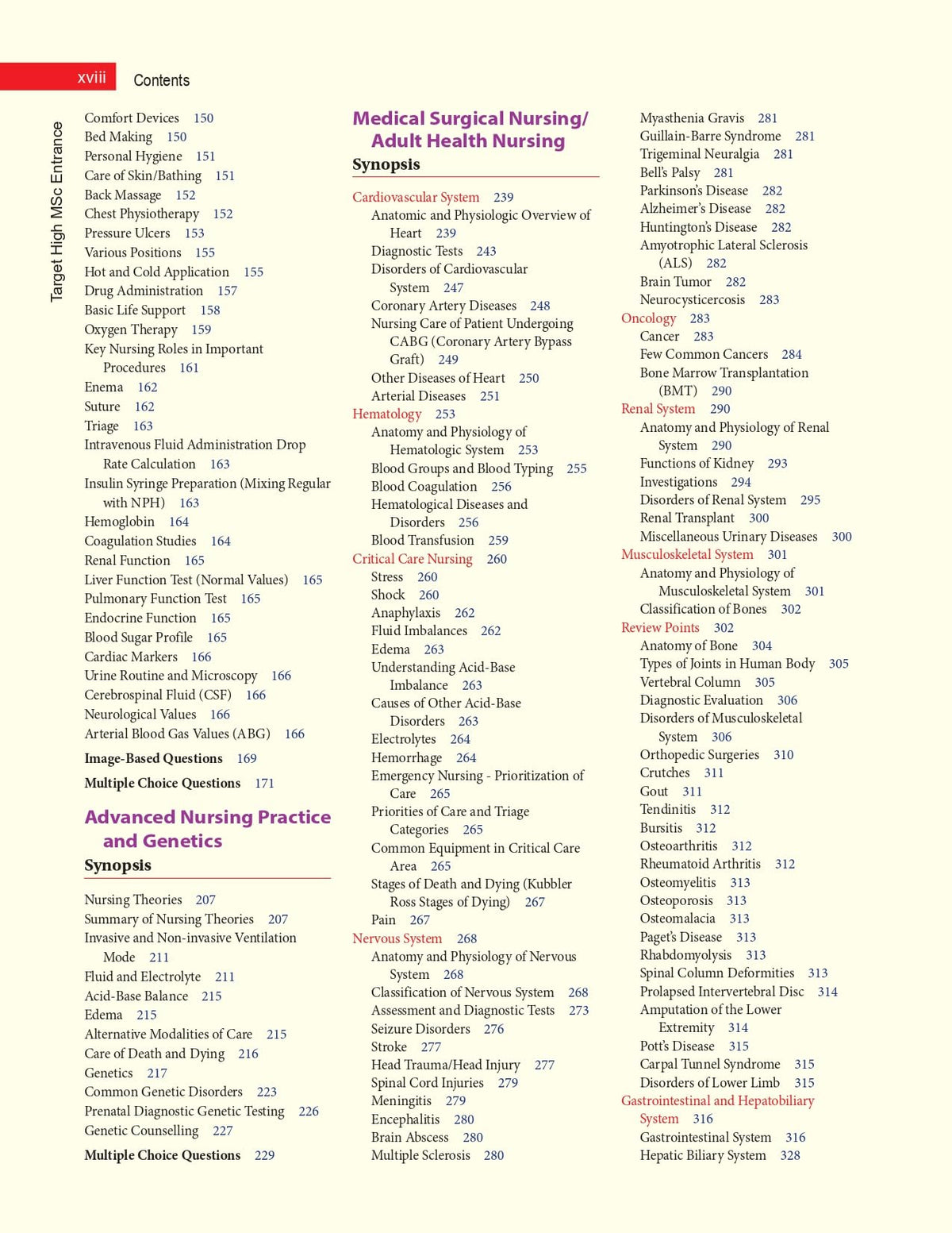 TARGET HIGH MSc Nursing Entrance, 3rd COLORED HYBRID EDITION (PB 2026)
