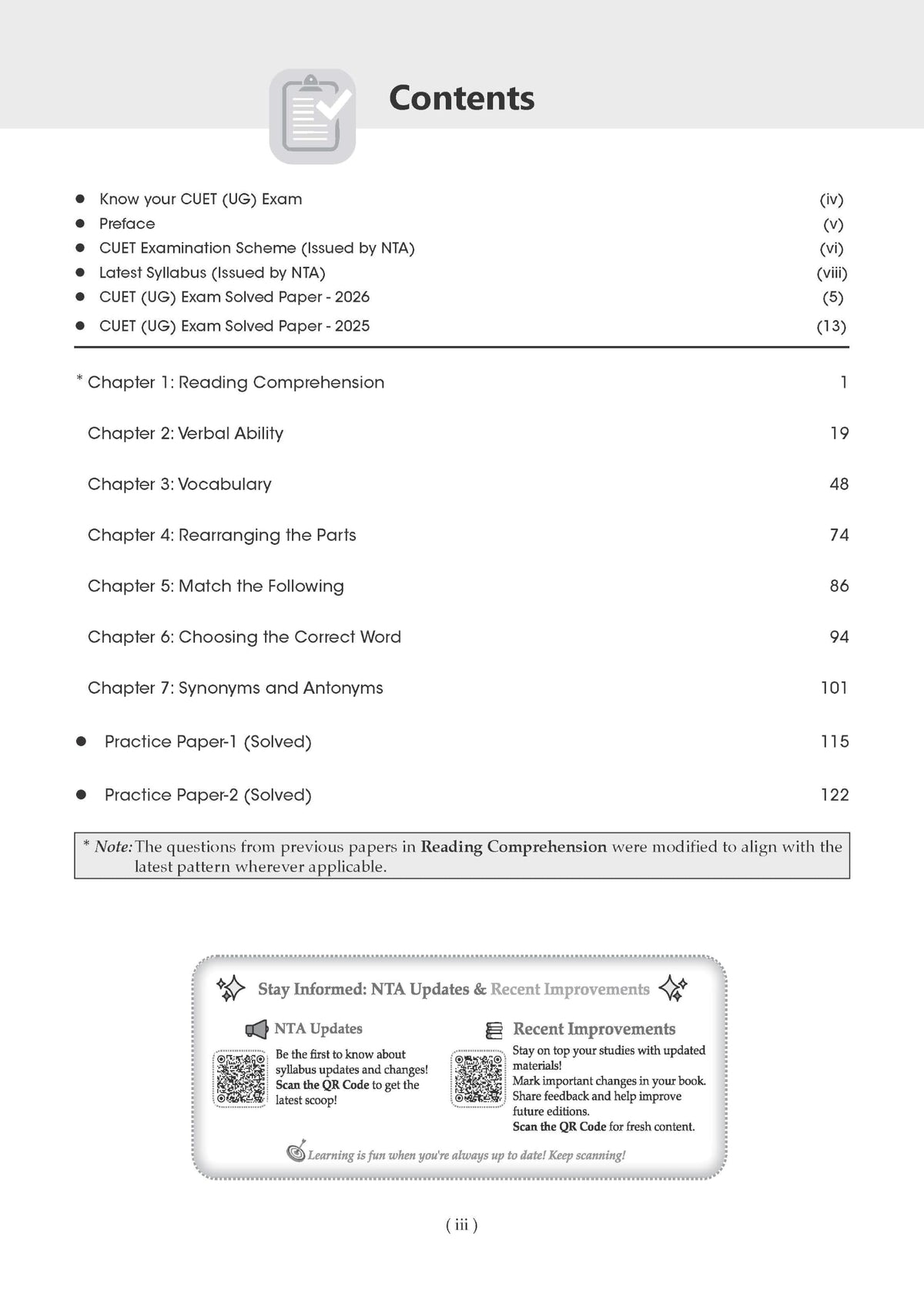 Oswaal NTA CUET (UG) Chapter-wise Solved Papers Question Bank | English & General Aptitude Test | Set of 2 Books | With Solved Paper 2026 | For 2027 Exam | With Oswaal AI